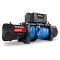 X-BULL 12000LBS SYNTHETIC ROPE WINCH. Load Capacity Electric Winch Kit,Waterproof IP67 Electric Winch with Hawse Fairlead, with Wireless Handheld Remote and Corded Control Recove